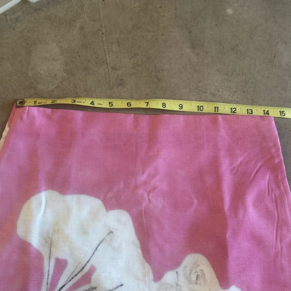 NWT_ZARA SS24 MID-RISE MIDI LINEN BLEND PENCIL SKIRT FLORAL PINK SZ S - Picture 9 of 10